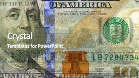  Presentation with dollar - Slide deck with redisigne - watermark on redesigned new hundred background and a coral colored foreground