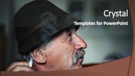  Presentation with redneck - Presentation theme consisting of redneck - closeup artistic photo of aged background and a dark gray colored foreground