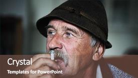  Presentation with redneck - Presentation enhanced with redneck - closeup artistic photo of aged background and a violet colored foreground