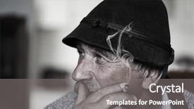  Presentation with redneck - Slides consisting of redneck - closeup artistic photo of aged background and a  colored foreground