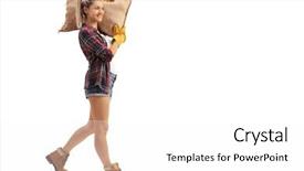  Presentation with agriculture black and white cow - Colorful PPT layouts enhanced with redneck - full length profile shot backdrop and a white colored foreground