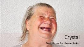  Presentation with indian woman bridal face - Presentation theme consisting of redneck - old woman with good funny background and a coral colored foreground