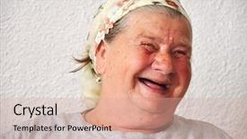  Presentation with good - Presentation with redneck - old woman with good funny background and a coral colored foreground