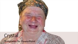  Presentation with sexy santa woman red - Audience pleasing PPT theme consisting of redneck - old woman with red funny backdrop and a  colored foreground