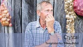  Presentation with outdoors - Beautiful presentation featuring redneck - portrait of senior man outdoors backdrop and a  colored foreground