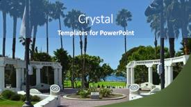  Presentation with past present future - Presentation design consisting of redondo-beach-california-10-sep background and a  colored foreground