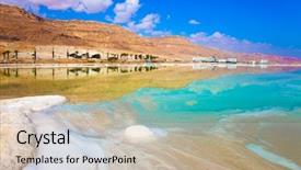  Presentation with therapeutic - PPT theme featuring reduced water in the very background and a  colored foreground