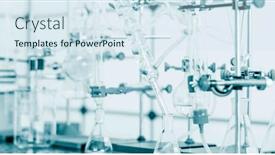  Presentation with amino acid reaction - Slide deck having reduction-a-reaction background and a sky blue colored foreground