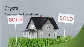  Presentation with property - Presentation theme with reduction format - close up of sold model background and a light gray colored foreground