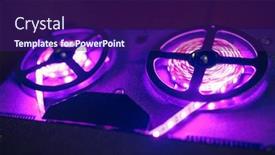  Presentation with audio tape - Cool new slide set with reel-to-reel-audio-tape backdrop and a violet colored foreground