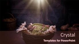  Presentation with christmas nativity - PPT layouts consisting of reenactment-of-christmas-nativity-scene and a tawny brown colored foreground