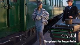  Presentation with medical cpr first aid training - PPT theme enhanced with reenactment-scene-on-the-platform background and a wine colored foreground