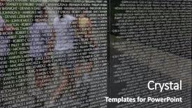  Presentation with vietnam war - Amazing presentation theme having reflected in the vietnam war backdrop and a dark gray colored foreground