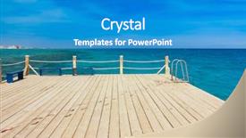  Presentation with reflecting - Slides consisting of reflecting god - jetty into the blue background and a  colored foreground