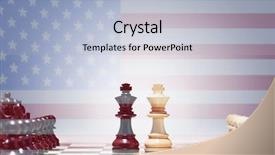  Presentation with chess - Slide deck with reflection identity - american chess game background and a light blue colored foreground