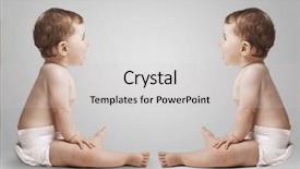  Presentation with studio - Slide set featuring view from the pier on the beach with pines in vodice croatia background and a teal colored foreground