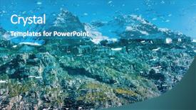  Presentation with water park - Slides having reflection in glacier bay nation background and a teal colored foreground