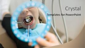  Presentation with mirror reflection - Slide set consisting of reflection-in-the-mirror background and a light gray colored foreground