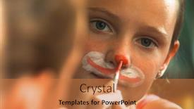  Presentation with mirror reflection - Cool new PPT layouts with reflection-in-the-mirror backdrop and a coral colored foreground