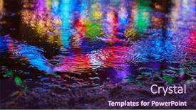  Presentation with reflection - PPT layouts enhanced with reflection-in-the-water background and a wine colored foreground