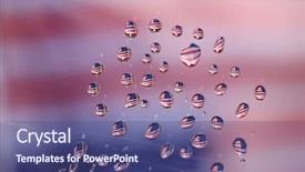  Presentation with refraction - Slides consisting of reflection in water drops refraction background and a ocean colored foreground