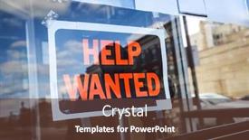  Presentation with help wanted - Beautiful PPT layouts featuring reflection-of-a-silhouette backdrop and a tawny brown colored foreground