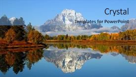  Presentation with teton - Beautiful PPT layouts featuring reflection of mountain range backdrop and a light blue colored foreground