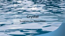  Presentation with water sun - Theme consisting of reflection of sun in water background and a light blue colored foreground