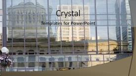  Presentation with statehouse - Amazing slides having reflection of the ohio statehouse backdrop and a light blue colored foreground