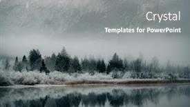  Presentation with reflection - Colorful PPT layouts enhanced with reflection-on-lake-bohinj-slovenia backdrop and a gray colored foreground