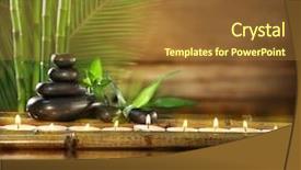  Presentation with water treatment - Audience pleasing theme consisting of reflection on water surface backdrop and a tawny brown colored foreground