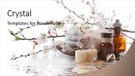  Presentation with reflection - Theme enhanced with reflection on water surface background and a white colored foreground