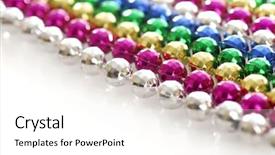  Presentation with mardi gras - Presentation theme enhanced with reflection on white background background and a white colored foreground