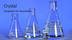 Presentation with lab glassware - PPT layouts enhanced with reflective table - with clipping path background and a  colored foreground