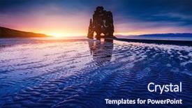  Presentation with tide - Audience pleasing PPT layouts consisting of reflux - spectacular dark sand backdrop and a navy blue colored foreground