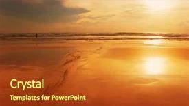  Presentation with tropical beach sunset - Colorful PPT layouts enhanced with reflux - tropical sunset surin beach phuket backdrop and a  colored foreground