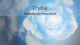  Presentation with end of tunnel - Amazing presentation design having reforestation - long tunnel of clouds backdrop and a  colored foreground