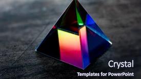  Presentation with prism - Theme having refracting light in vivid rainbow background and a wine colored foreground
