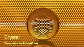  Presentation with refraction - Slide deck enhanced with refraction - abstract background with glass ball background and a tawny brown colored foreground