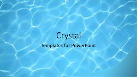  Presentation with refraction - PPT theme consisting of refraction - ripple on water background and a light blue colored foreground