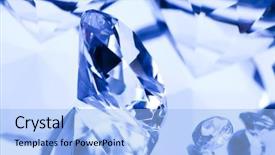  Presentation with diamonds - Cool new slides with refraction light - diamonds background backdrop and a light blue colored foreground