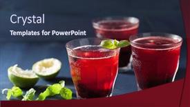  Presentation with blueberry - Theme featuring refreshing-blueberry-drink-with-lime background and a tawny brown colored foreground