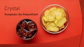  Presentation with frozen ice cold fish - Slides having refreshing-glass-of-cola and a red colored foreground