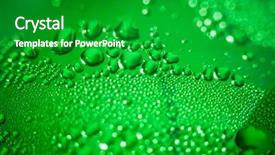  Presentation with purple water color - Presentation theme featuring refreshing green watery background color background and a shamrock green colored foreground