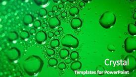  Presentation with purple water color - Presentation design enhanced with refreshing green watery background color background and a shamrock green colored foreground