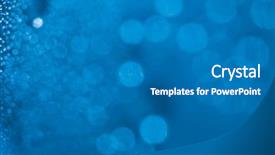  Presentation with water drop green planet - Slide set having refreshing green watery background shallow background and a gray colored foreground