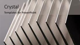  Presentation with refrigeration system - Cool new PPT theme with refrigeration system - metal stripped radiator closeup picture backdrop and a light gray colored foreground