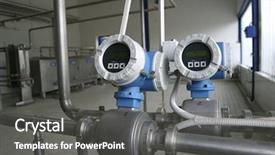  Presentation with refrigeration system - Slides enhanced with refrigeration system - temperature control valves in dairy background and a dark gray colored foreground