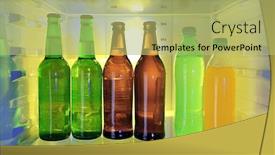  Presentation with refrigerator - Colorful presentation enhanced with refrigerator-full-of-food backdrop and a yellow colored foreground