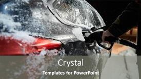  Presentation with refuelling - PPT layouts enhanced with refuelling-diesel-gas-on-petrol background and a gray colored foreground